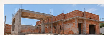 Obra residencial em andamento, imagem ilustrativa
